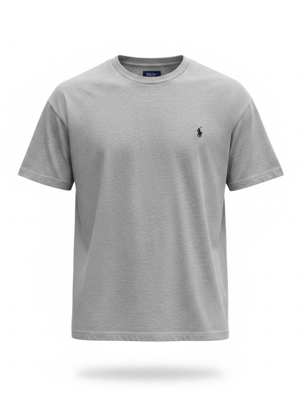 Polo by Ralph Lauren Short Sleeve Crew Neck T-Shirt - Light Gray with Navy Pony